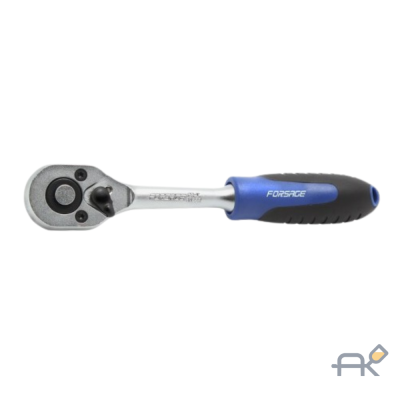  Трещотка реверсивная с резиновой ручкой 1/4(L-150мм. 72зуб)(F-80222 (15815к))